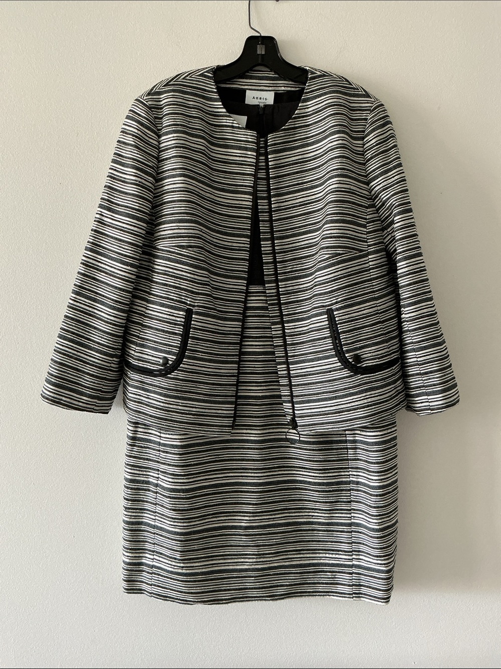Akris Silk Jacket & Dress Ensemble Sz 14